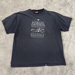 Harley Davidson Gray Distressed Mens Medium T Shirt